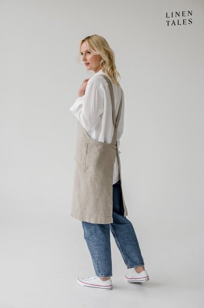 Ľanová zástera Crossback - Linen Tales