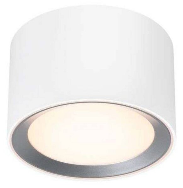 LED stropný reflektor Landon Smart, biely, výška 8,2 cm, Biela / opálová, Obývacia izba / jedáleň, kov, Závesné svietidlo