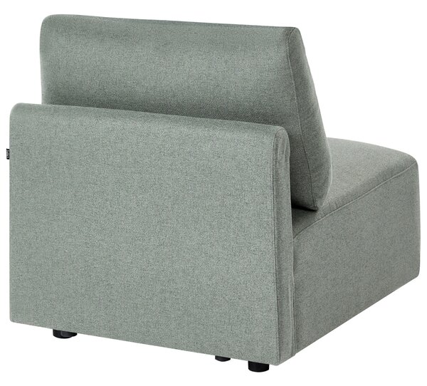 1-miestne modulárne kreslo zelené látkové čalúnenie moderný minimalistický štýl obývacia izba