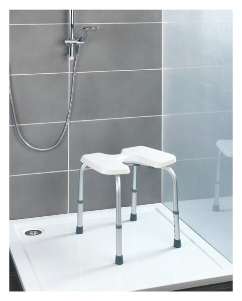Stolička do sprchy Wenko Hygienic Stool White, 53 × 46 cm