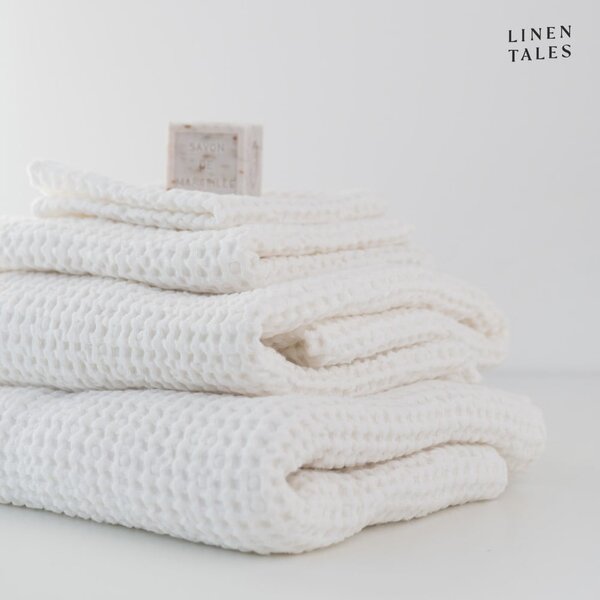 Biele uteráky a osušky v sade 3 ks Honeycomb - Linen Tales