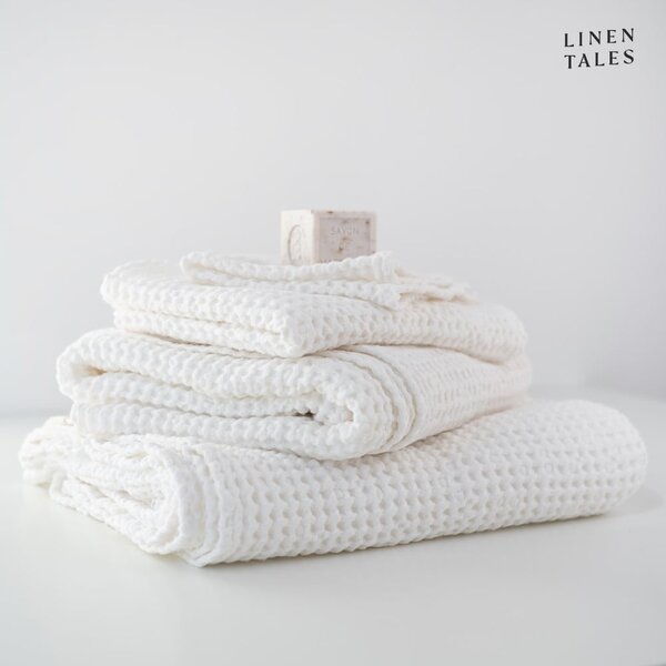 Biele uteráky a osušky v súprave 3 ks Honeycomb - Linen Tales