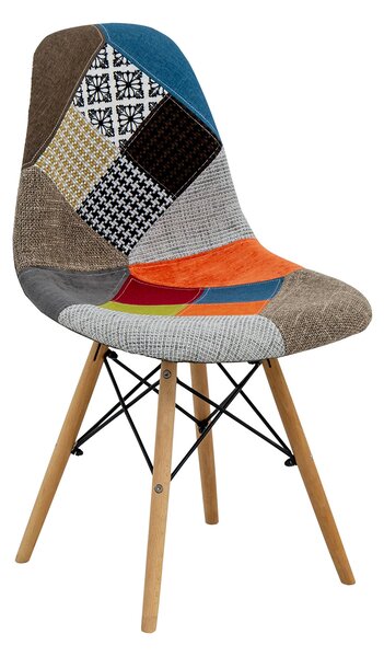 Jedálenská stolička UNO patchwork farebná