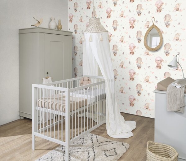 RASCH | Vliesová tapeta na stenu Kids World 2 300529 | 0,53 x 10,05 m | biela