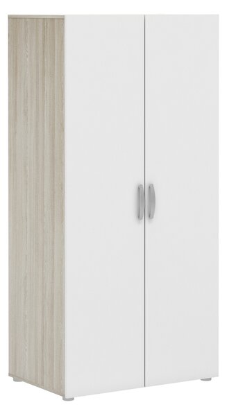 Skriňa 2-dverová NANO dub/perleťovo biela