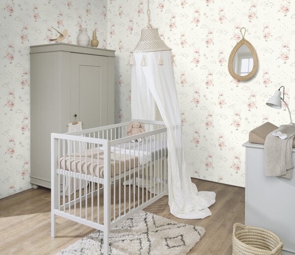 RASCH | Vliesová tapeta na stenu Kids World 2 301656 | 0,53 x 10,05 m | biela