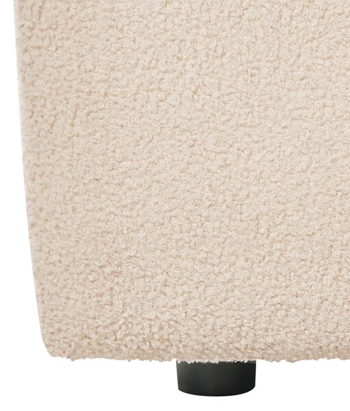 1-miestne modulárne kreslo béžové buklé čalúnenie moderný minimalistický štýl obývacia izba