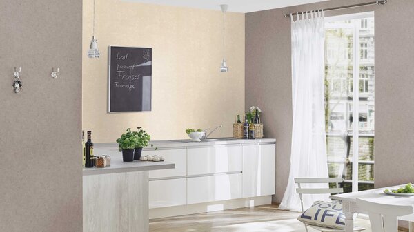 RASCH | Vliesová tapeta na stenu Beltesto 520873 | 0,53 x 10,05 m | béžová, hnedá