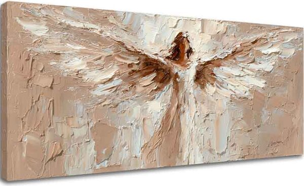 Obraz anjela Božské objatie | dokončené rukou umelca - 40x80 cm