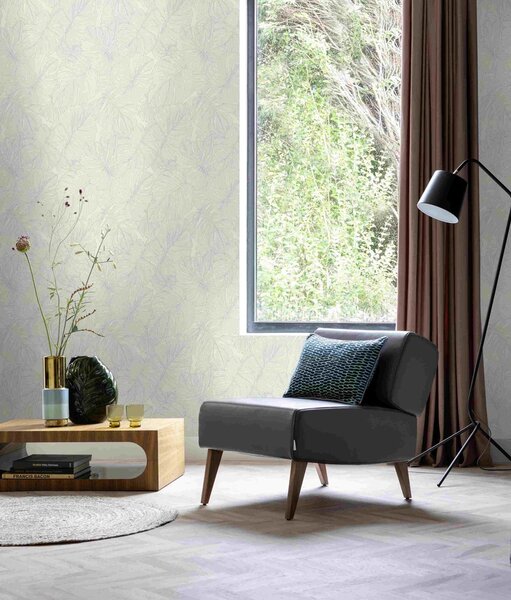 RASCH | Vliesová tapeta na stenu Beltesto 794809 | 0,53 x 10,05 m | biela, zelená