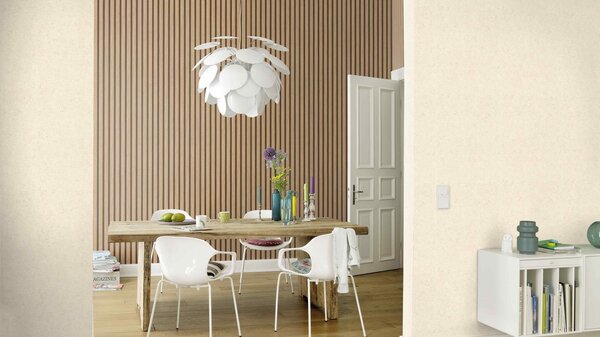 RASCH | Vliesová tapeta na stenu Beltesto 520835 | 0,53 x 10,05 m | šedá, krémová