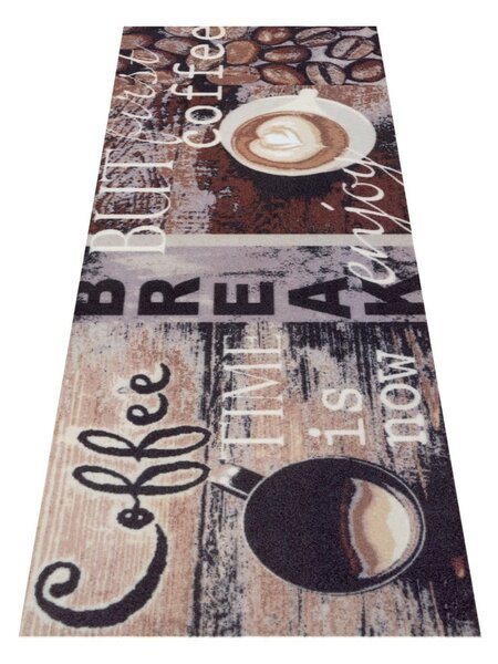 Hnedý koberec behúň 50x150 cm Enjoy Coffee Break – Hanse Home