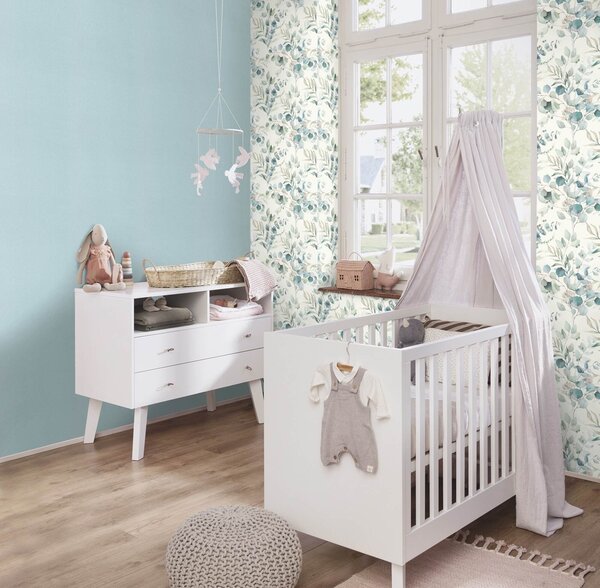 RASCH | Vliesová tapeta na stenu Kids World 2 252880 | 0,53 x 10,05 m | modrá