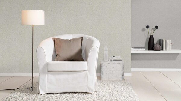 RASCH | Vliesová tapeta na stenu Beltesto 520859 | 0,53 x 10,05 m | šedá, krémová, tyrkysová
