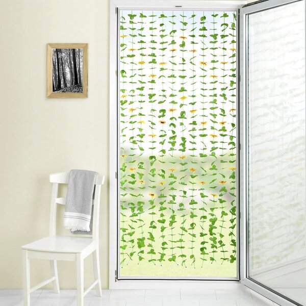 Žltý/zelený záves do dverí 90x190 cm Sunflowers – Maximex