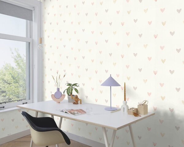 RASCH | Vliesová tapeta na stenu Kids World 2 301717 | 0,53 x 10,05 m | biela