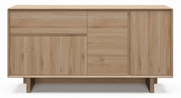 Komoda v dekore duba v prírodnej farbe 146x76x45 cm Carpi – Marckeric