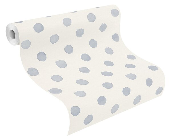 RASCH | Vliesová tapeta na stenu Kids World 2 252033 | 0,53 x 10,05 m | biela, modrá