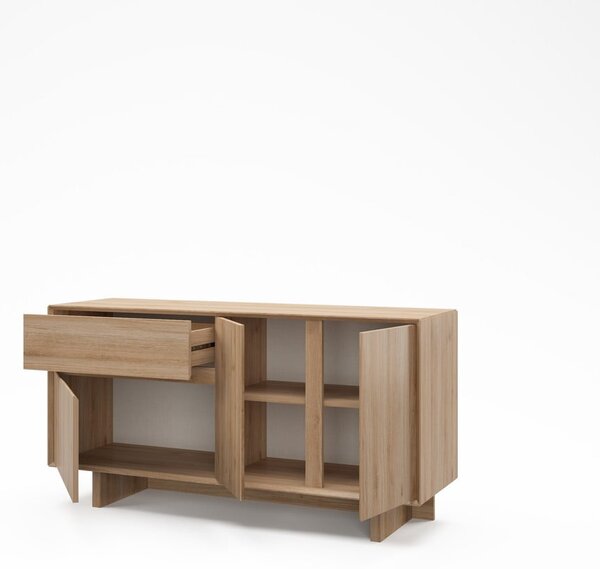 Komoda v dekore duba v prírodnej farbe 146x76x45 cm Carpi – Marckeric
