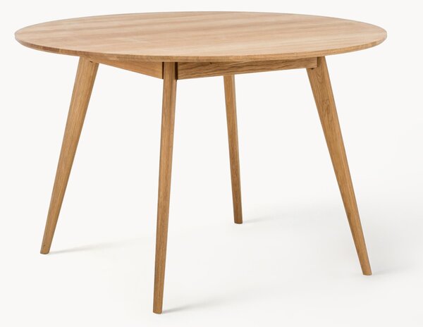 Okrúhly jedálenský stôl z dubového dreva Yumi, Ø 115 cm