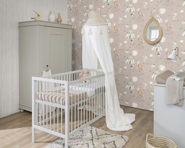 RASCH | Vliesová tapeta na stenu Kids World 2 301939 | 0,53 x 10,05 m | šedá