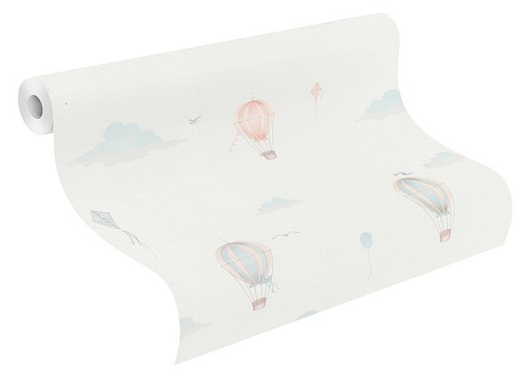RASCH | Vliesová tapeta na stenu Kids World 2 302622 | 0,53 x 10,05 m | biela