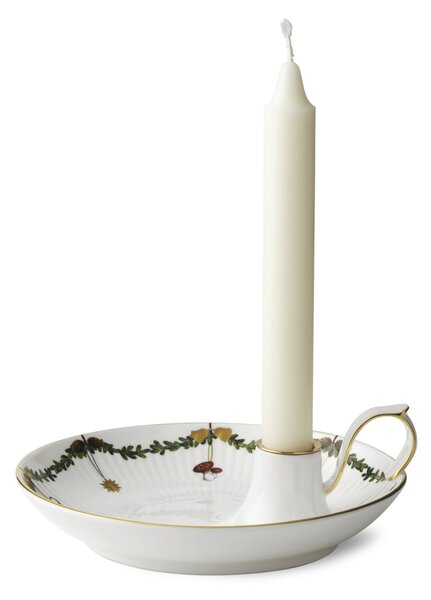 Porcelánový svietnik Star Fluted Christmas 17,5 cm