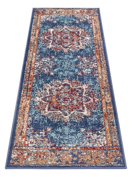 Tmavomodrý koberec behúň 80x240 cm Orient Maderno – Hanse Home