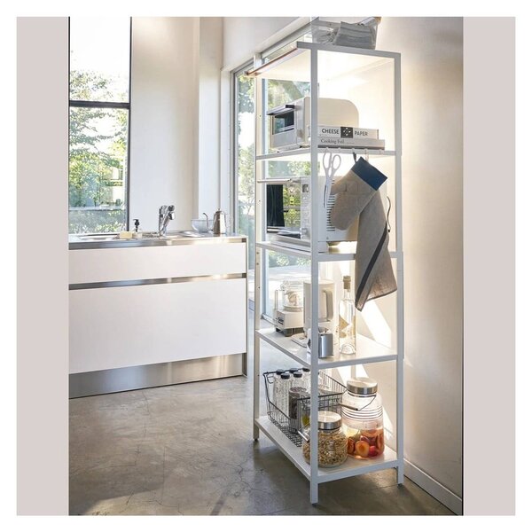 Matne biely oceľový regál 60x170x46,5 cm Tower – YAMAZAKI