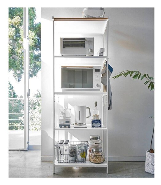 Matne biely oceľový regál 60x170x46,5 cm Tower – YAMAZAKI