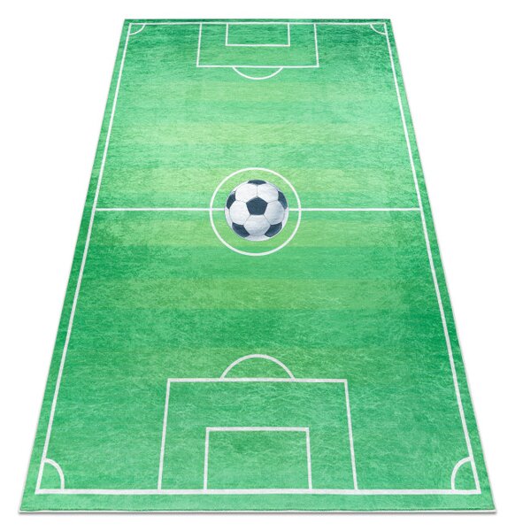 Detský koberec protišmykový BAMBINO 9731 futbalové ihrisko, zelený