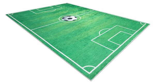 Detský koberec protišmykový BAMBINO 9731 futbalové ihrisko, zelený