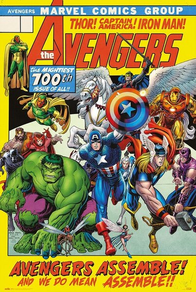 Plagát, Obraz - Avengers - 100th Issue