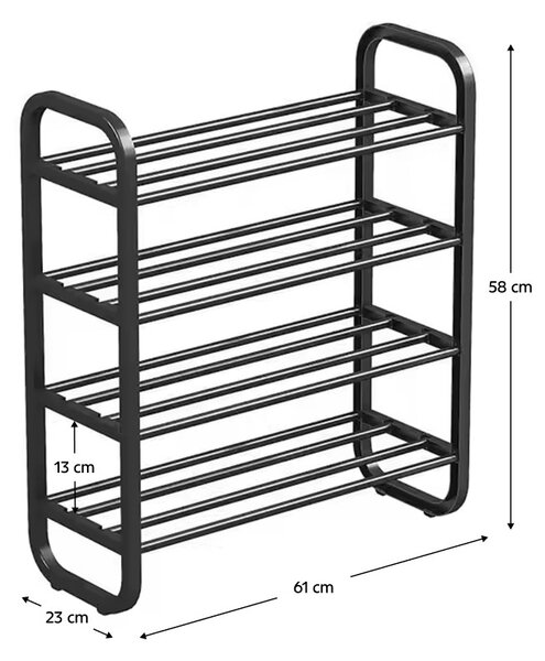 Botník Ferrum - čierna