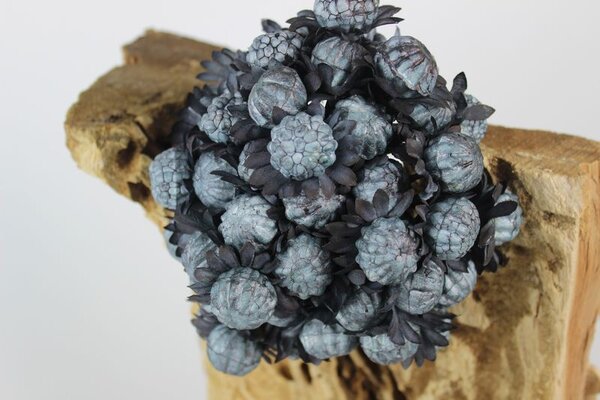 Modrý umelý exotický kvet na stonke 77cm