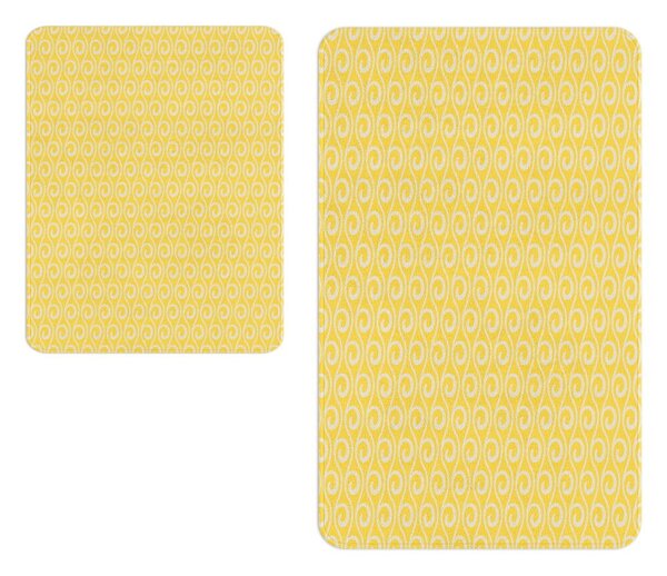 Žlté kúpeľňové predložky v sade 2 ks - Oyo Concept