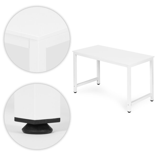 Školský počítačový stôl 120x60 cm biely ModernHome