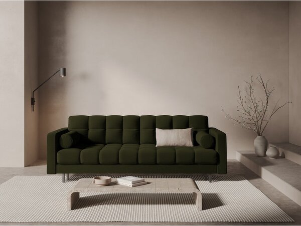 Zelená rozkladacia/s úložným priestorom pohovka 222 cm Bali – Cosmopolitan Design