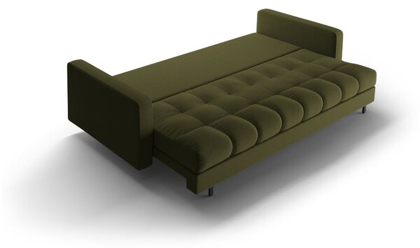 Zelená rozkladacia/s úložným priestorom pohovka 222 cm Bali – Cosmopolitan Design