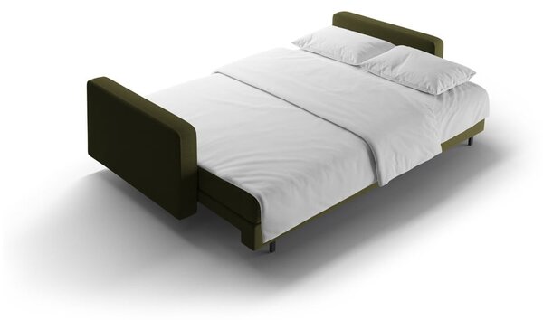 Zelená rozkladacia/s úložným priestorom pohovka 222 cm Bali – Cosmopolitan Design