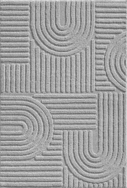 Ayyildiz, Kusový koberec Art 1121 Silver, 60x110, šedá, obývacia izba