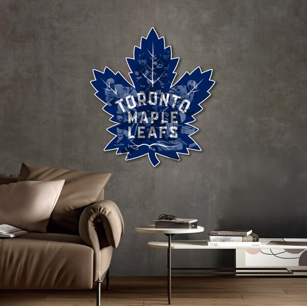Farebný HDF obraz logo Toronto Maple Leafs