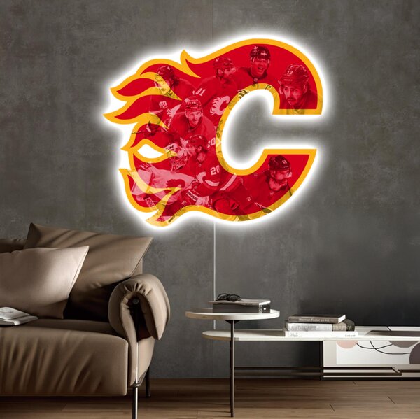 Svietiaci obraz Logo Calgary Flames