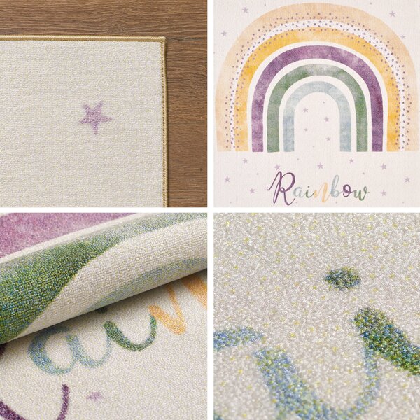 Ayyildiz, Detský kusový koberec Play 2018 Cream, 100x150, biela, detská izba