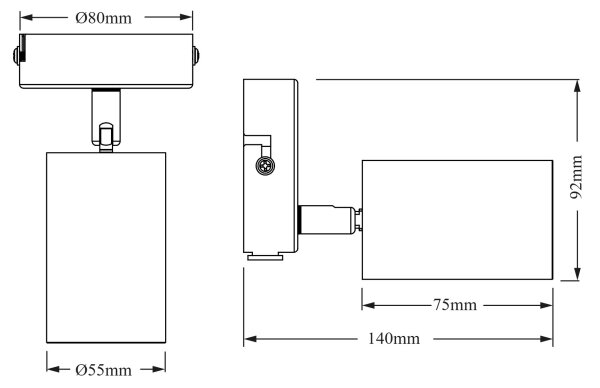 Osram - Bodové svietidlo ELEMENTAL 1xGU10/6W/230V