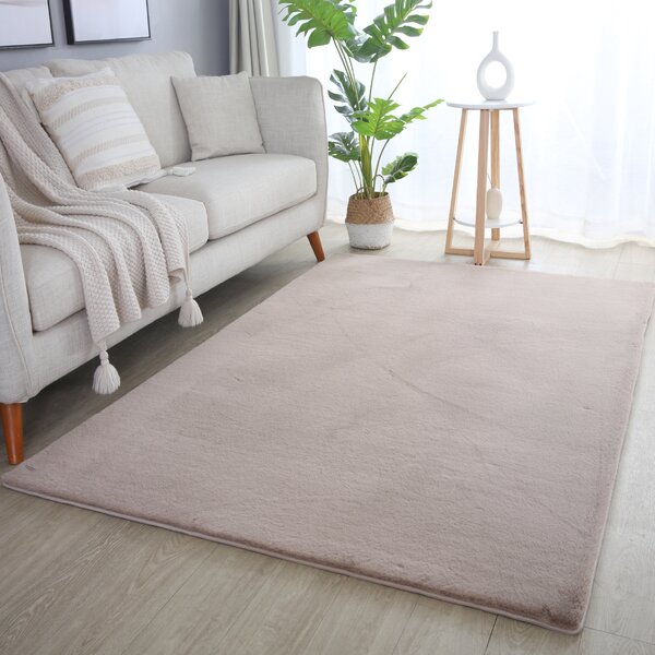 Ayyildiz , Kusový koberec Pouffy 5100 Beige, 60x110, béžová, obývacia izba