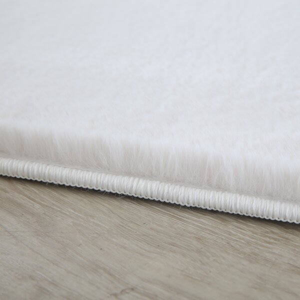 Ayyildiz , Kusový koberec Pouffy 5100 Cream, 60x110, biela, obývacia izba