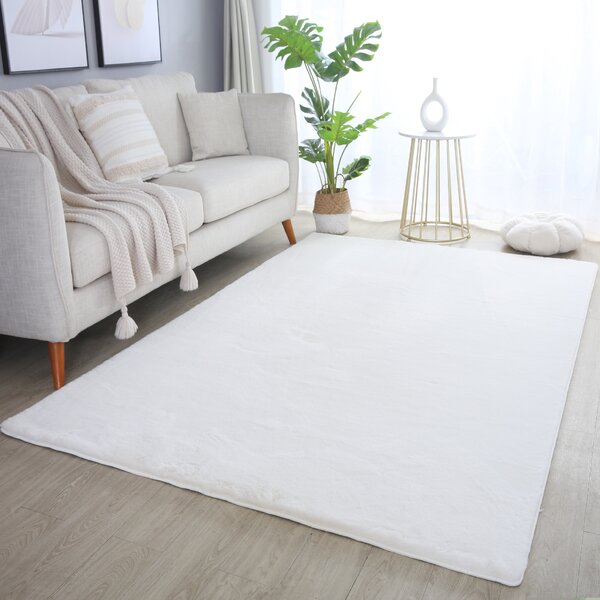 Ayyildiz , Kusový koberec Pouffy 5100 Cream, 60x110, biela, obývacia izba