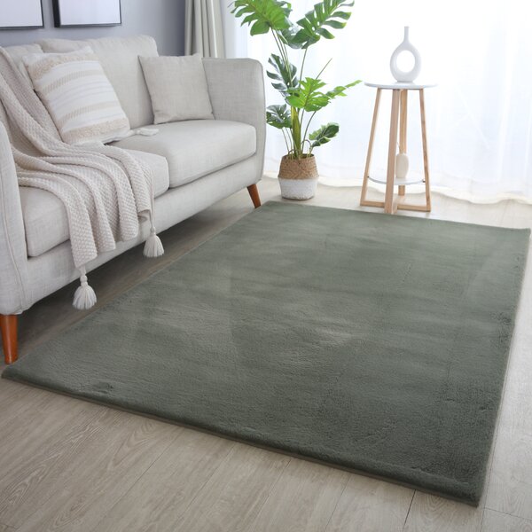 Ayyildiz , Kusový koberec Pouffy 5100 Green, 60x110, zelená, obývacia izba