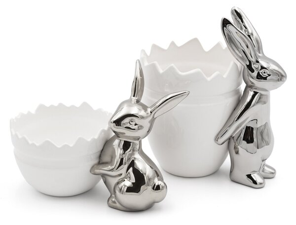 VEĽKONOČNÁ KERAMICKÁ MISA EASTER10 19X22 CM VIACFAREBNÁ